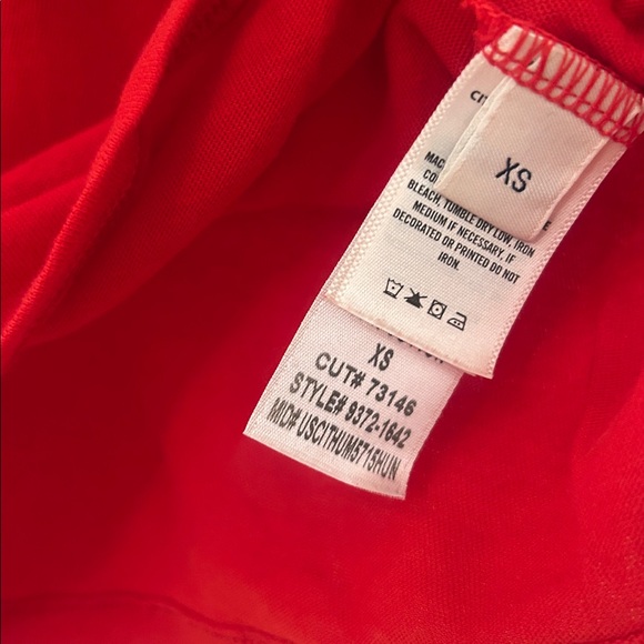 NWT Citizens of Humanity Kyle Tee aurora red, XS - Picture 3 of 4